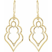 14K Yellow 1/8 CTW Natural Diamond Earrings