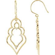 14K Yellow 1/8 CTW Natural Diamond Earrings