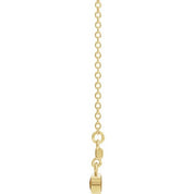 14K Yellow Natural Citrine Bezel-Set 18" Necklace
