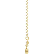 14K Yellow Natural Peridot Bezel-Set 16" Necklace
