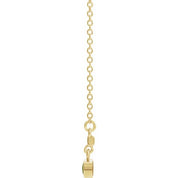 14K Yellow Natural Peridot Bezel-Set 16" Necklace
