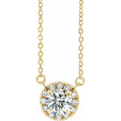 14K Yellow 1/3 CTW Lab-Grown Diamond French-Set 16-18" Necklace