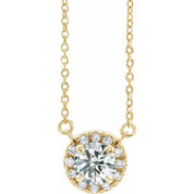14K Yellow 1/3 CTW Lab-Grown Diamond French-Set 16-18" Necklace
