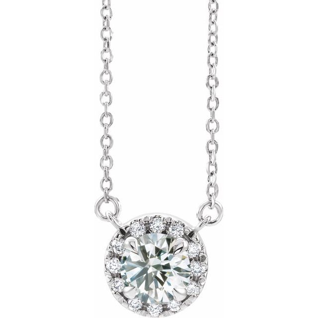 8 CTW Lab-Grown Diamond French-Set 16-18" Necklace