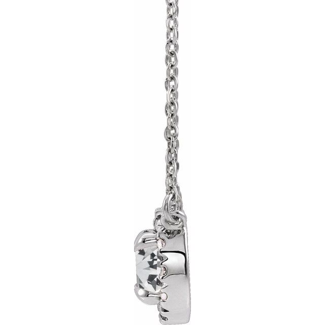 2 CTW Lab-Grown Diamond French-Set 16-18" Necklace