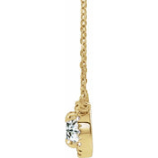 14K Yellow 1/5 CTW Lab-Grown Diamond French-Set 16-18" Necklace