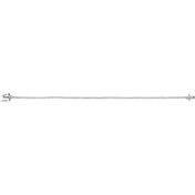 14K White 7/8 CTW Natural Diamond Line 7"  Bracelet