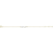 14K Yellow 1/3 CTW Natural Diamond  Bar 6-7" Bracelet