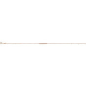 14K Rose .07 CTW Natural Diamond Bar 6 1/2-7 1/2" Bracelet