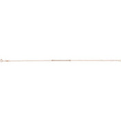 14K and Platinum Natural Diamond Bar Bracelet Adjustable 6.5 to 7.5 Inches Series BRC771