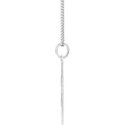 Sterling Silver  25.2x22.7 mm Star of David 18" Necklace