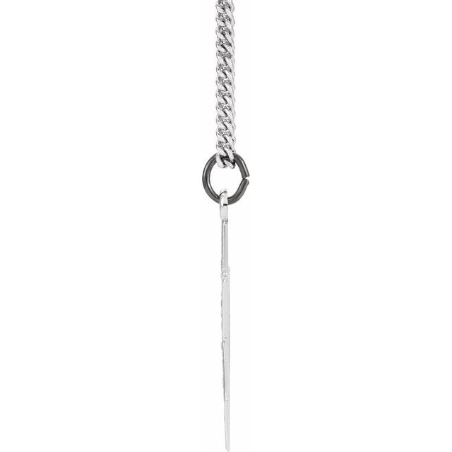 Sterling Silver  29x26 mm Star of David 24" Necklace