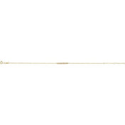 14K Yellow .07 CTW Natural Diamond Bar 6 1/2-7 1/2" Bracelet
