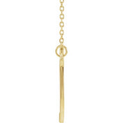 14K Yellow Script Initial T 16" Necklace
