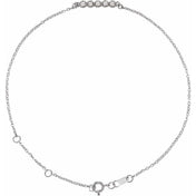 Platinum .07 CTW Natural Diamond Bar 6 1/2-7 1/2" Bracelet