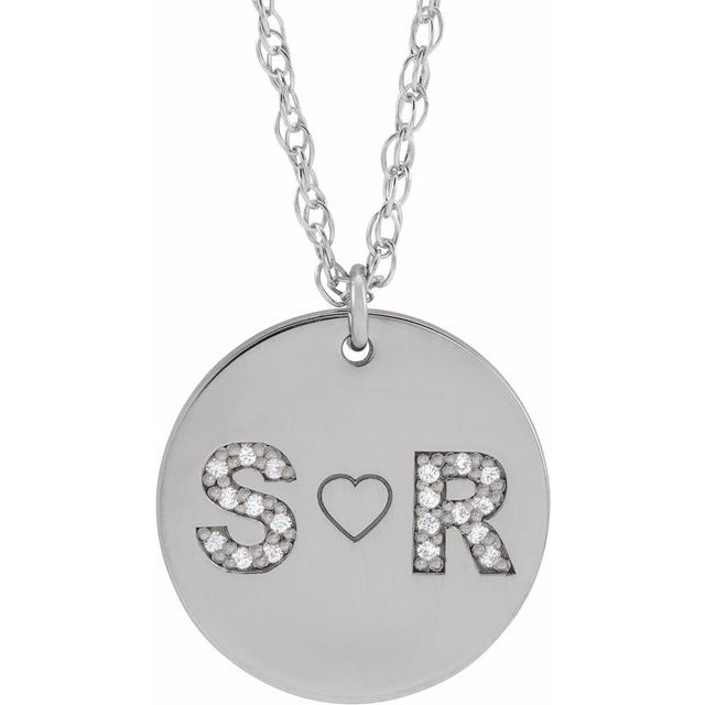 Personalized Couples Initials Necklace