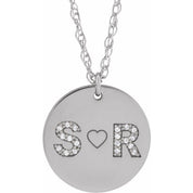 Personalized Couples Initials Necklace