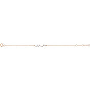 14K Rose 1/3 CTW Natural Diamond  Bar 6-7" Bracelet