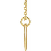 18K Yellow Gold-Plated Sterling Silver Initial F 16-18" Necklace