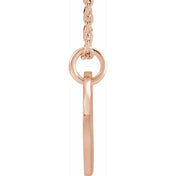 18K Rose Gold-Plated Sterling Silver Initial A 16-18" Necklace