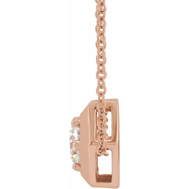 2 CT Lab-Grown Diamond Geometric 16-18" Necklace