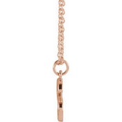 18K Rose Gold-Plated Sterling Silver Initial S  Dangle 16" Necklace