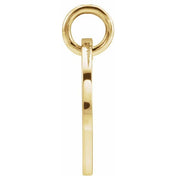 14K Yellow Initial A Pendant