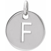 Sterling Silver Initial F Pendant