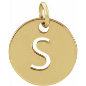 18K Yellow Gold-Plated Sterling Silver Initial S Pendant