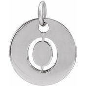Sterling Silver Initial O Pendant