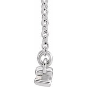 14K White 1/4 CTW Natural Diamond 18" Necklace