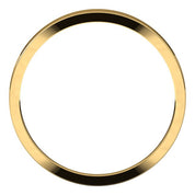 10K Yellow 2.5 mm Tapered Flat Band Size 8