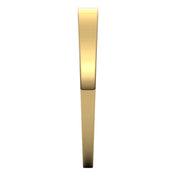 10K Yellow 2.5 mm Tapered Flat Band Size 8