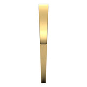 10K Yellow 2.5 mm Tapered Flat Band Size 8