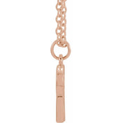 18K Rose Gold-Plated Sterling Silver Initial R  Dangle 16" Necklace