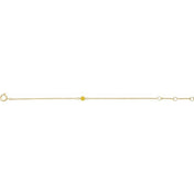 14K Yellow Imitation Citrine Youth Birthstone 4 1/2-5 1/2" Bracelet