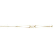 14K Yellow 1/4 CTW Natural Diamond Hope 5-7" Bracelet