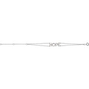 14K White 1/4 CTW Natural Diamond Hope 5-7" Bracelet