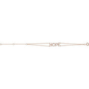 14K Rose 1/4 CTW Natural Diamond Hope 5-7" Bracelet