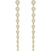 14K Yellow 2 CTW Lab-Grown Diamond Earrings