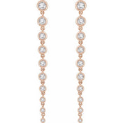 14K Rose 2 CTW Lab-Grown Diamond Earrings