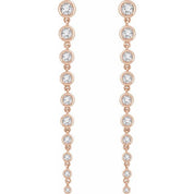 14K Rose 2 CTW Lab-Grown Diamond Earrings