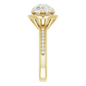 18K Yellow 1 1/3 CTW Natural Diamond Engagement Ring