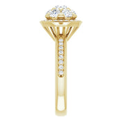 18K Yellow 1 1/8 CTW Natural Diamond Engagement Ring