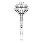 18K White 1 1/2 CTW Natural Diamond Engagement Ring