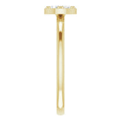 14K Yellow 1/5 CTW Natural Diamond Stackable Cluster Ring