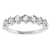 Sterling Silver 1/3 CTW Natural Diamond Stackable Ring