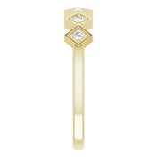 14K Yellow 1/8 CTW Natural Diamond Stackable Ring