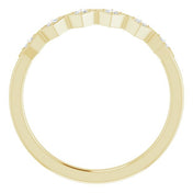14K Yellow 1/8 CTW Natural Diamond Stackable Ring