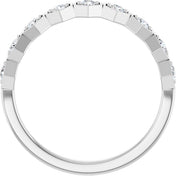 Platinum 1/3 CTW Natural Diamond Stackable Ring